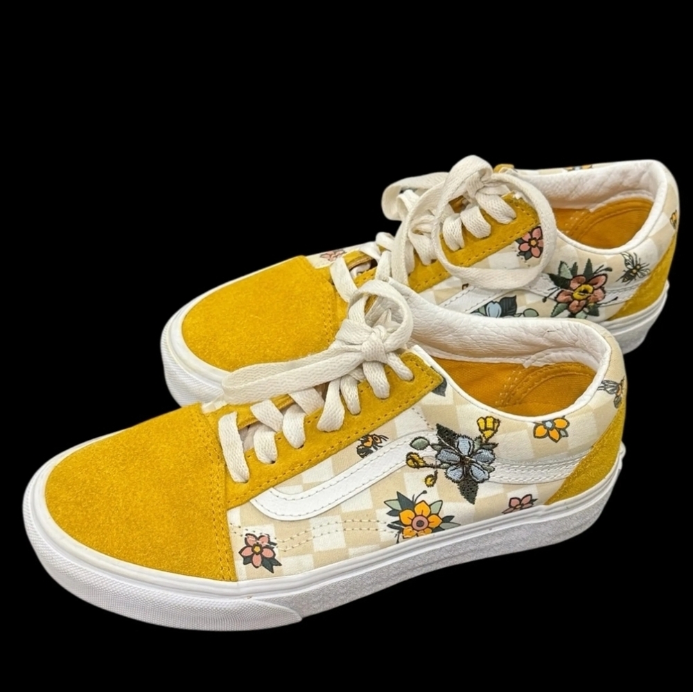 Vans Floral Yellow Women's Sneakers